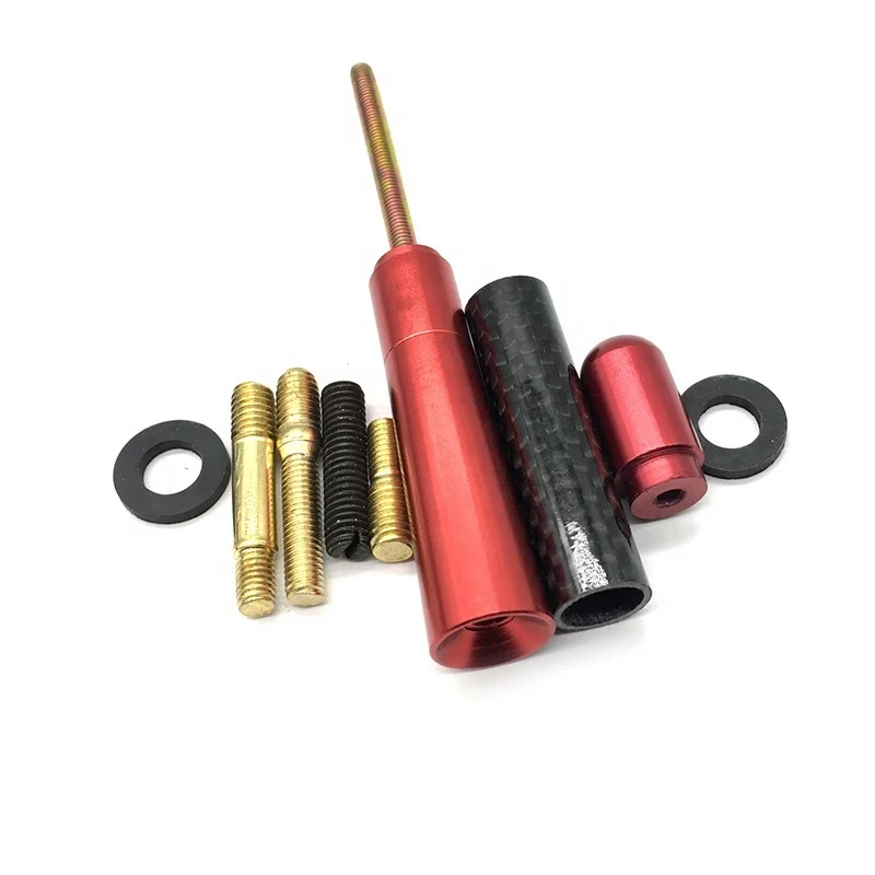 6 colors aluminum real carbon fiber vehicle car radio antenna universal replacement car antenna