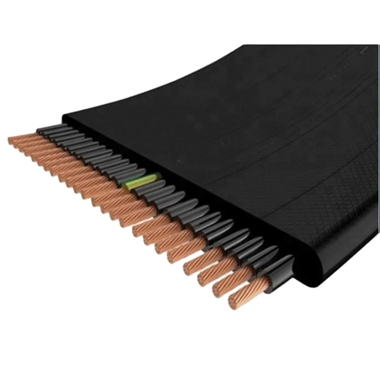 h05vvh6-f overhead flexible oil proof lift hoist flat crane cable