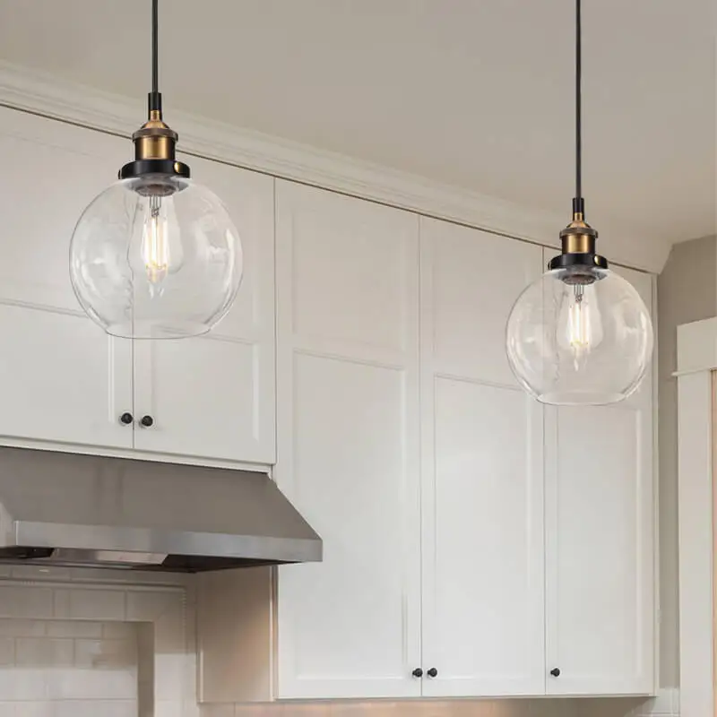 Pendant Lighting Decorative Glass Hanging Ceiling Lighting Indoor Mini Kitchen Pendant Light