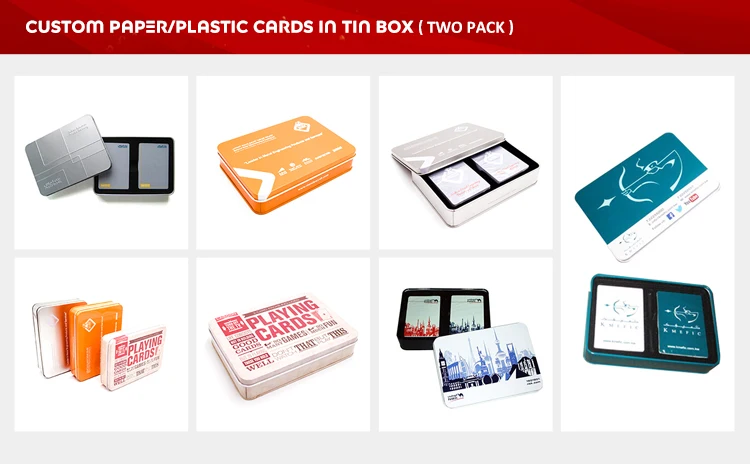 promotional 4 color playing cards