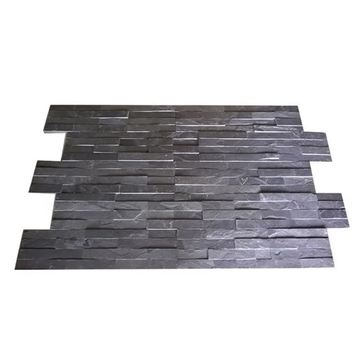 Factory Direct Sale Black Facade Rock Stone Cladding Exterior