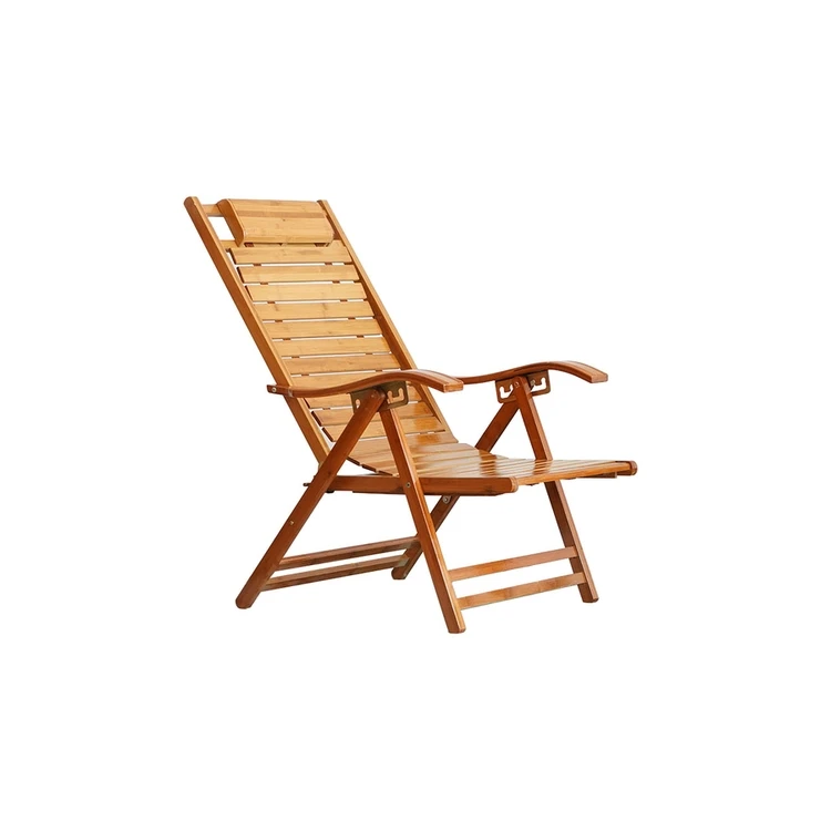 
Wholesale High Quality Living Room Furniture Bamboo Wooden Rest Folding Chair 