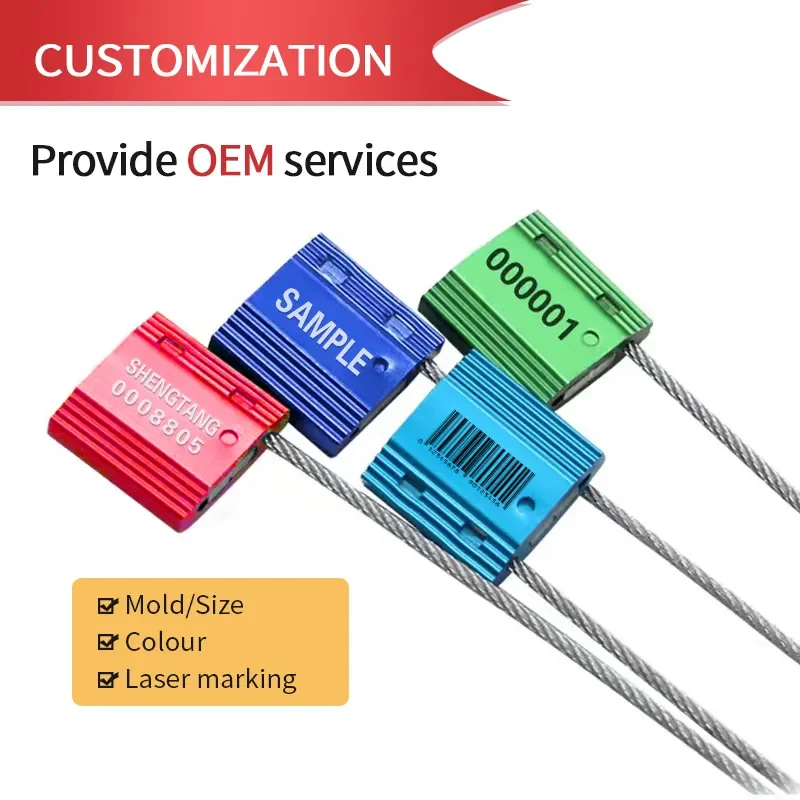 Adjustable Have Duty Aluminum Waterproof Cable Seal Wire Lock