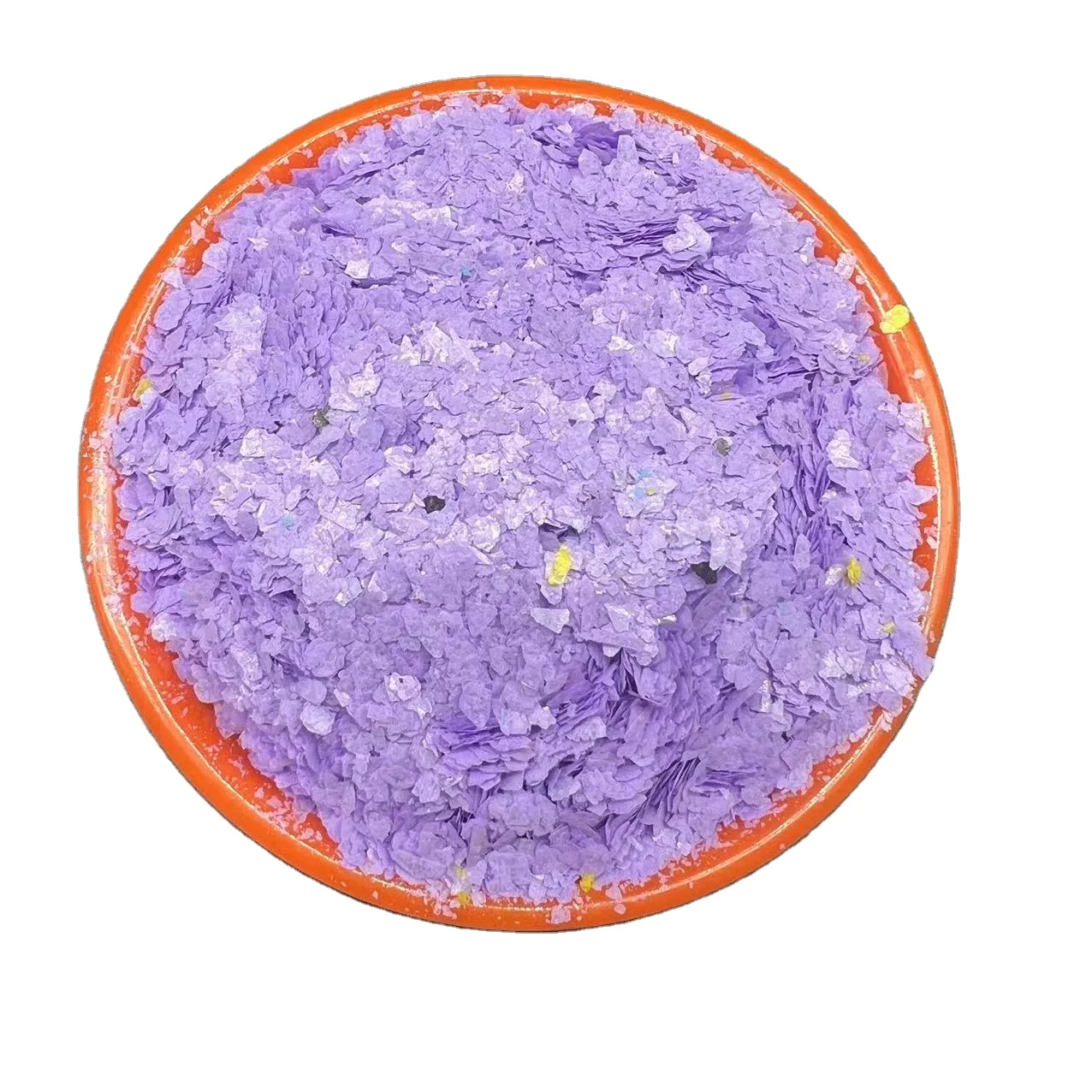 Dyed pink mica flake used for asphalt