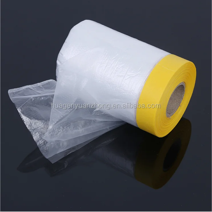 DIY paint protection plastic pre taped masking film