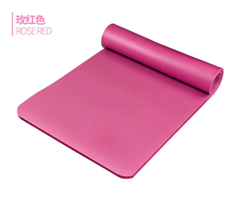2022 yoga 8~20mm thick high density anti-slip exercise balance yoga mat with carrying strap