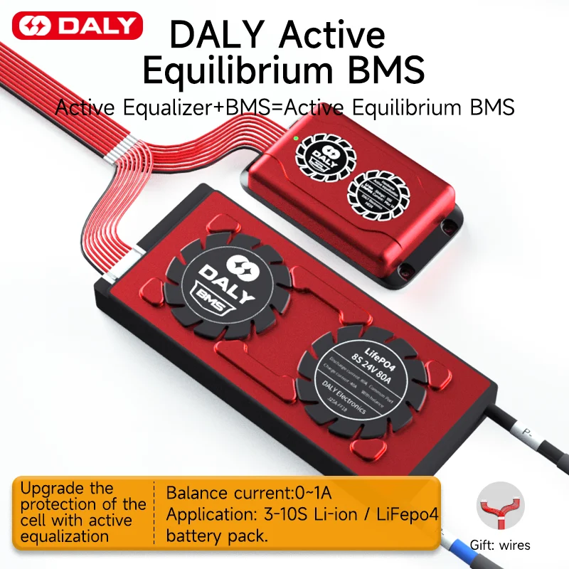Устройство для стабилизации ячеек Daly smart bms active устройство балансировки литиевых батарей Lifepo4 16s 3-24s