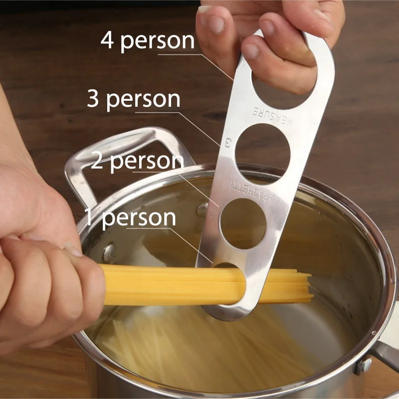 Stainless Steel Spaghetti Measurer Pasta Measure Gadgets for Spaghetti Stainless Steel Spaghetti Measurer Cooking Pasta Ruler