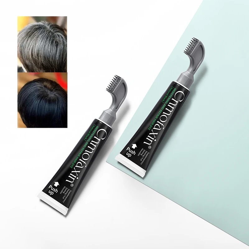 Permanent natural herbal plant clean water foam black hair shampoo comb