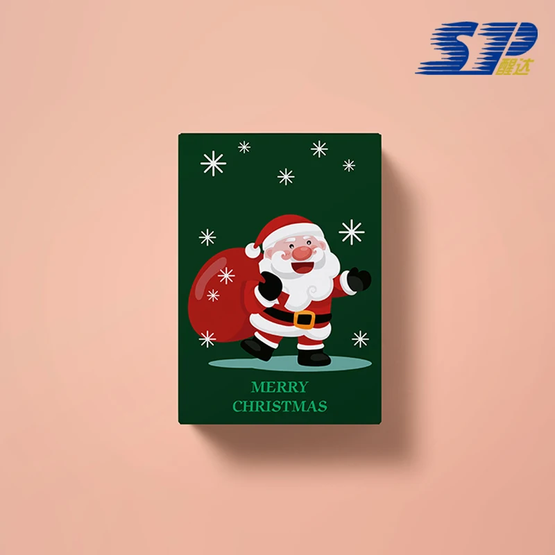 Custom High End Cardboard Christmas Eve Gold Foil Printing Boxes Candy Packaging Paper Gift Box