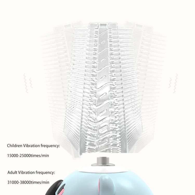 Christmas Gift Kids U Shaped Silicone Tooth Brush Kids Wireless Charging Electric Teeth Brush Baby Child Training Toothbrush