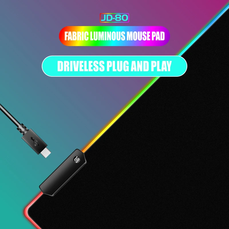 CE certified RGB Gaming Mouse Pad 14 mode Waterproof Colorful Mouse Pad For Office PC Laptop Desktop Desk Pad With Back Light