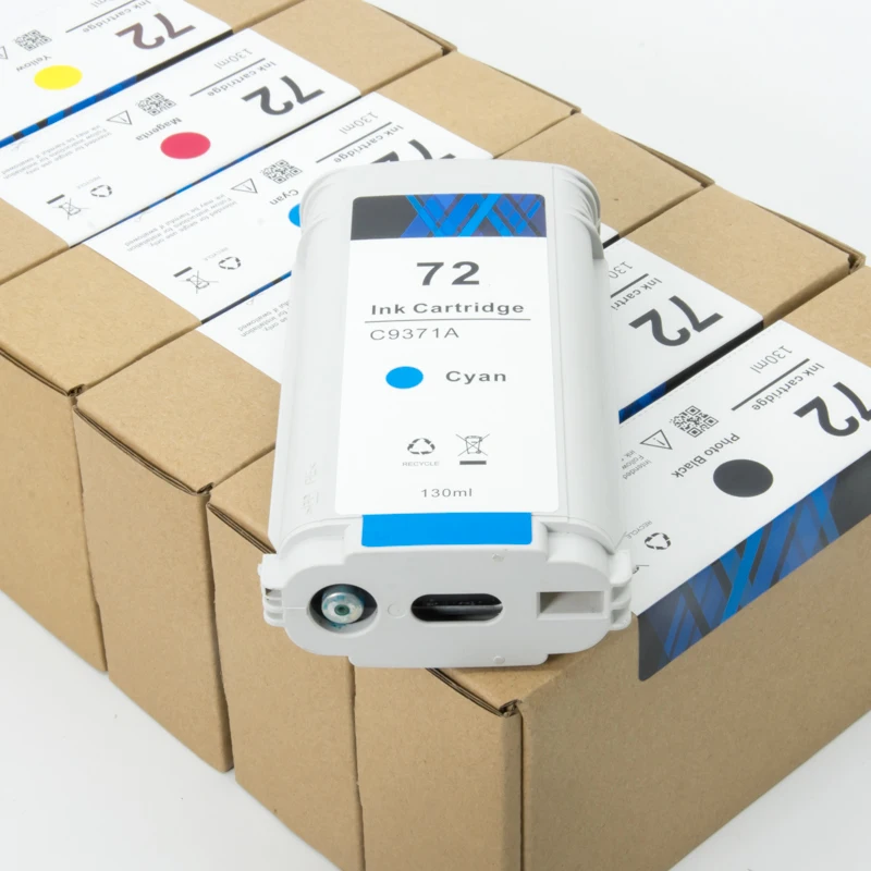 HP72 130ml Factory Accept Custom Original refurbish ink cartridge Available For Designjet T1100 1200 1300 610 620 770 790 795
