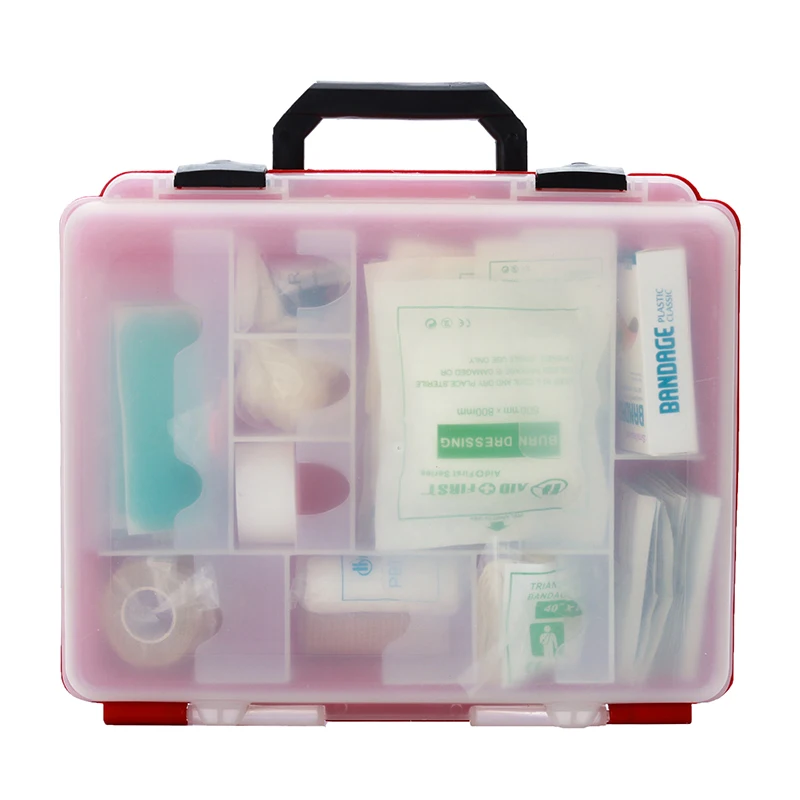 home emergency medical box  plastic family first aid box for home