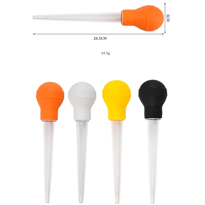 30ml poultry BBQ syringe pastry tube barbecue cooking oil dropper plastic turkey baster gel baster gun