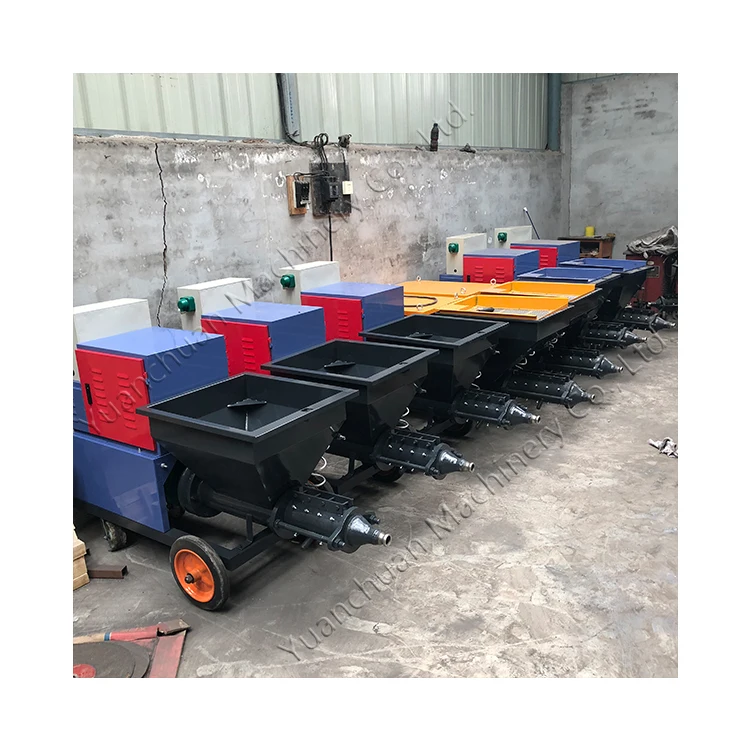 Automatic cement mortar spraying machine putty powder real stone paint spraying machine