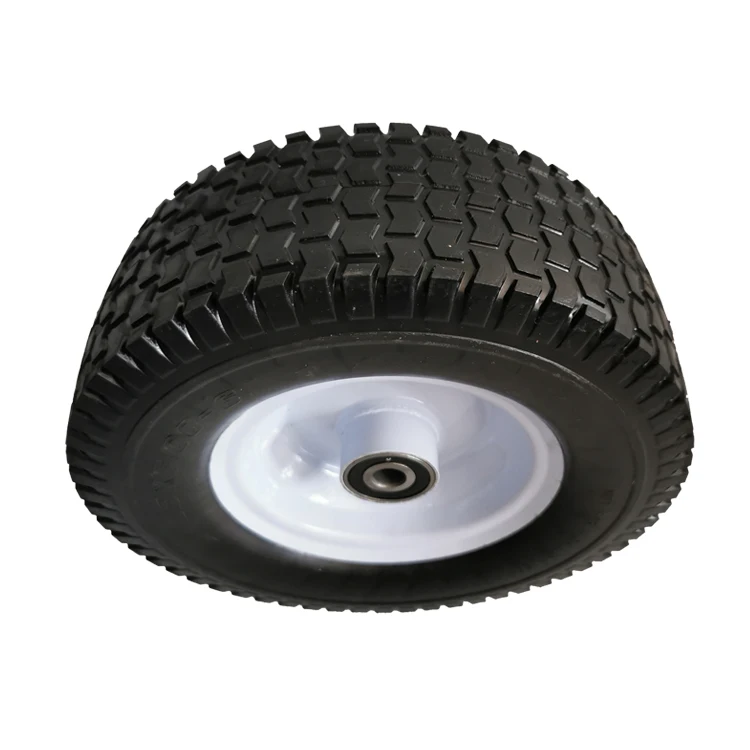 High Quality Pucture Proof 13x5.00-6 13 inch Solid PU Foam Rubber Wheel for Lawn
