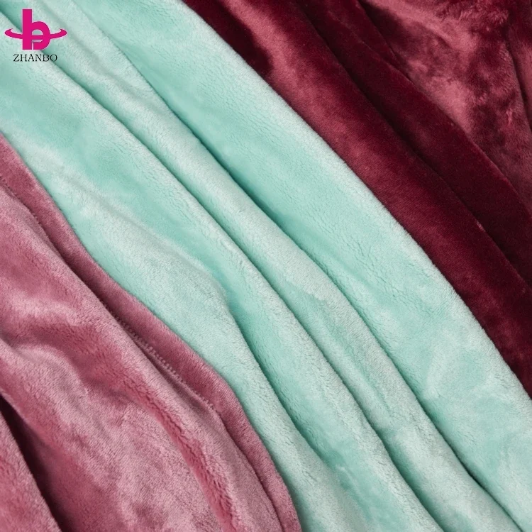 2024 Manufacture Hem edge or piping edge print flannel fleece chinese cheap queen bed blankets Eco-Friendly raschel blanket