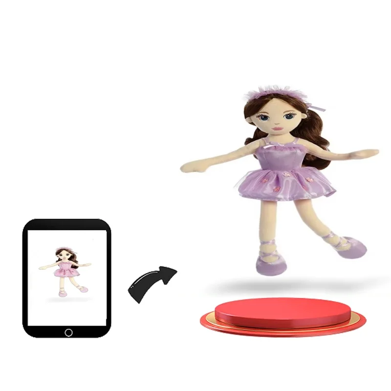 Lovely Custom Fashion Dress Cloth Doll Girl Ballerina Birthday Gift Plush Stuffed Animal Toy