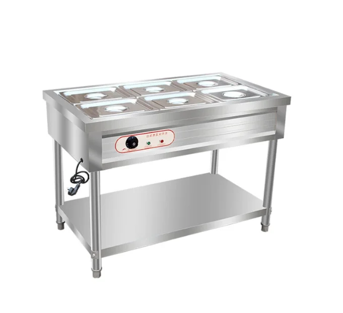 Table Counter Top Stainless Steel Commercial Electric Buffet Hot Soup Food Warmer Bain Marie for sale