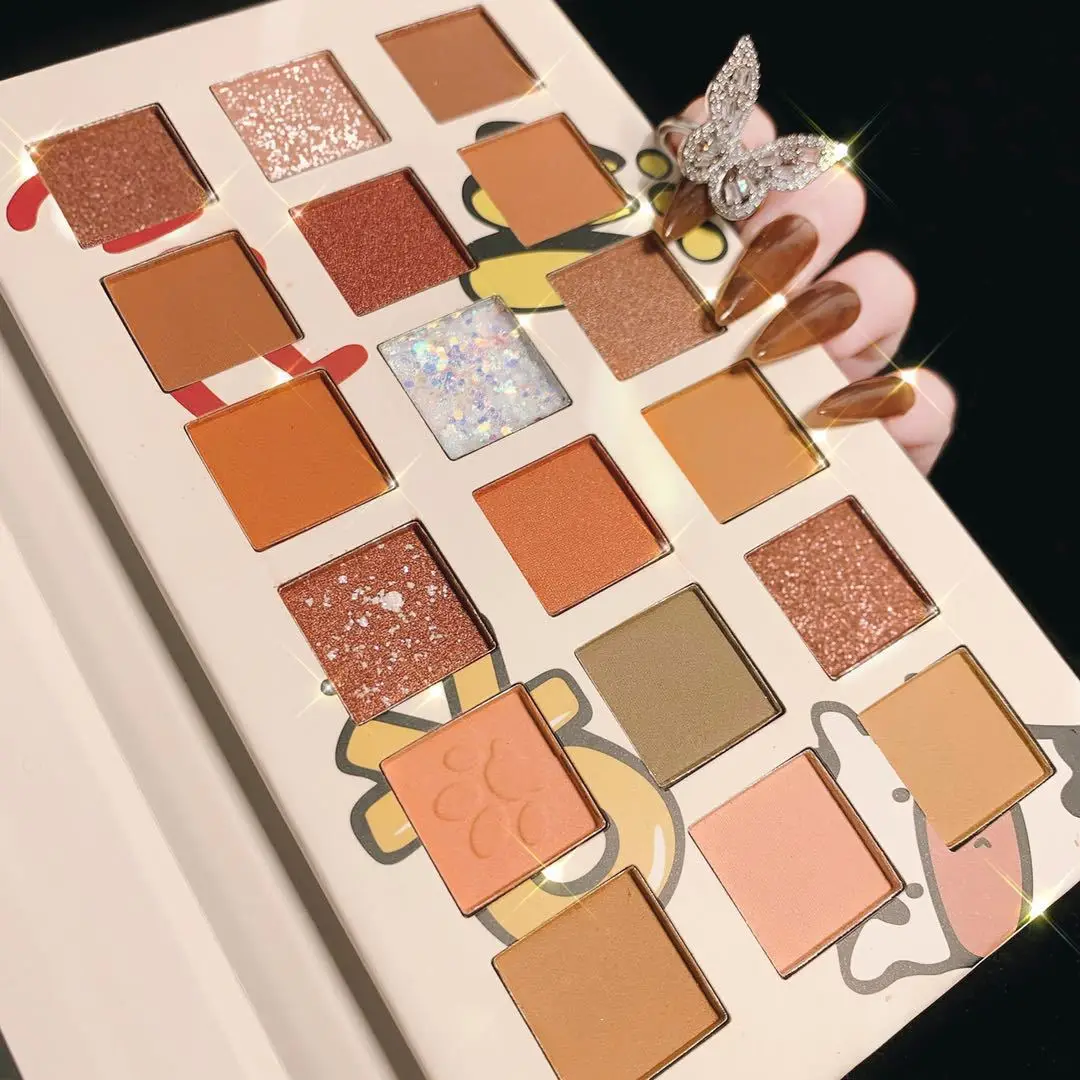 
Mugeleen More Than 18 Color Eyeshadow Powder Disk Environmentally Friendly Luminous Shimmer Type Eye Makeup Palette 