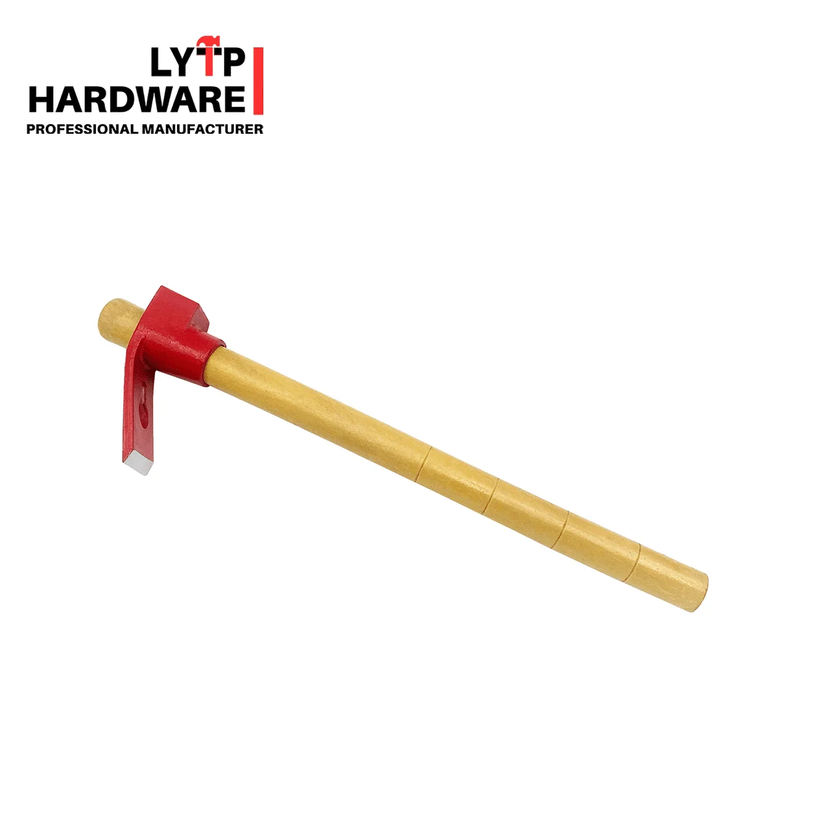 Pretty Gardening Tool Red Head Wooden handle Hoe For Hand Tools Adze