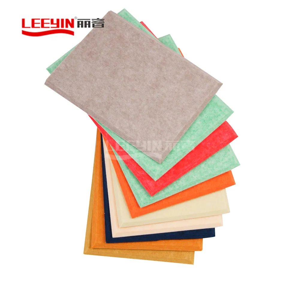 Sound-absorbing Panel Fire Retardant PET Wall Panel Cinema Hotel Polyester Fiber Acoustic Panel