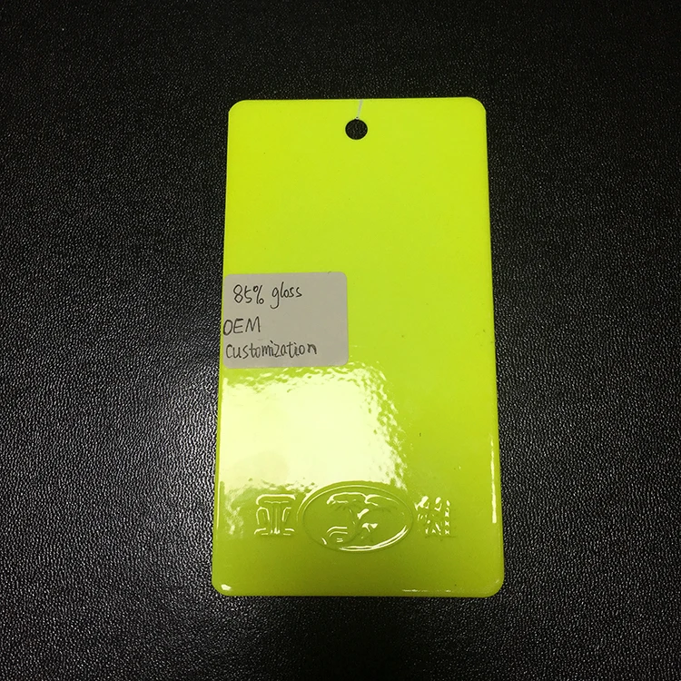 Lemon Yellow Car Heat Resistant Electrostatic Epoxy Powder Coating Paint