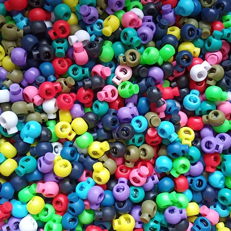  Пластиковый цветной стопор для шнура