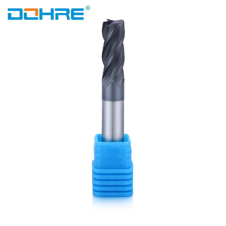 Dohre High Life Span Small Diameter Tungsten Steel Milling Cutter Carbide Corner Radius Endmill
