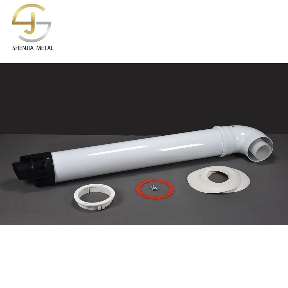 Removable condensing chimney stove pipe 100/60 inner pipe projection double chimney coaxial movable fireplace accessories