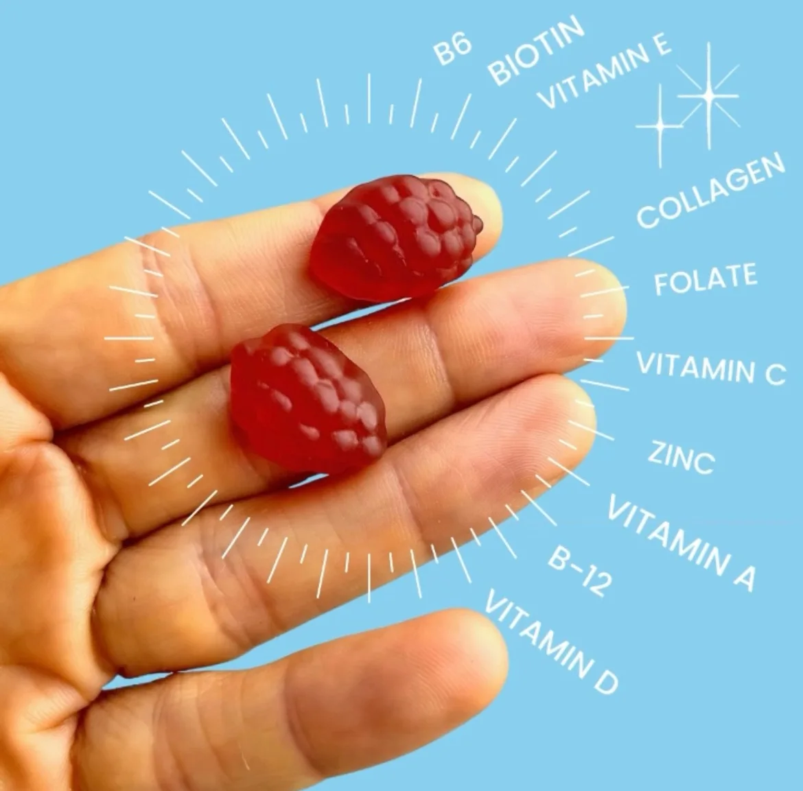 Wholesale Hair Growth Biotin Bear Vitamins Gummy Skin Nails Care Hair Gummies And Helps During Pregnancy