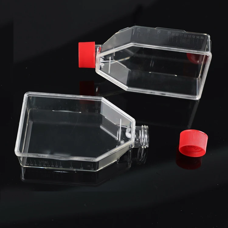 Лабораторное оборудование T75 колбы для клеточных культур пластиковые горячая Распродажа 25 мл 75