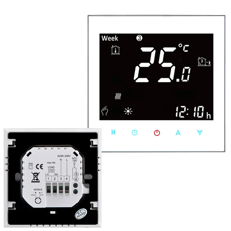 Convenient Control Adjustable Underfloor Heating Intelligent Wi-fi Wireless Smart Thermostat For Floor Heat