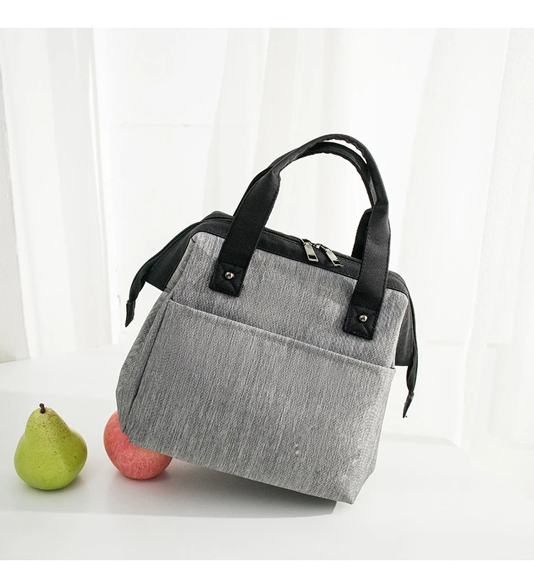 Large Capacity Manufacturer Fashionable Insulation Thickened Thermal Insulation  Cotton EVA Layer Lunch Cooler Bags