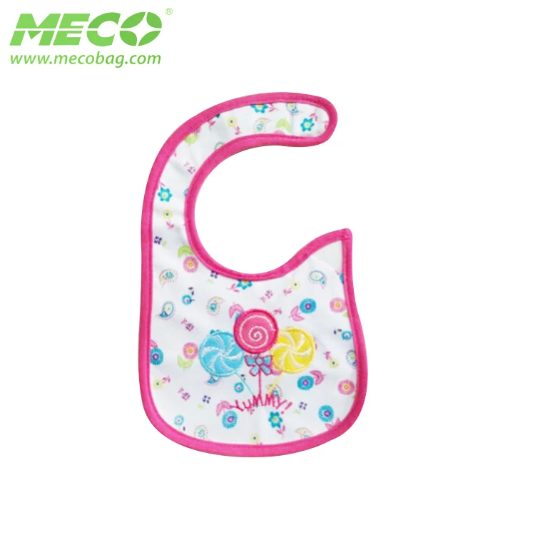 Hot Quality Embroidery Recyclable Cheap Baby Bibs,  Custom 100% Cotton Baby Bib