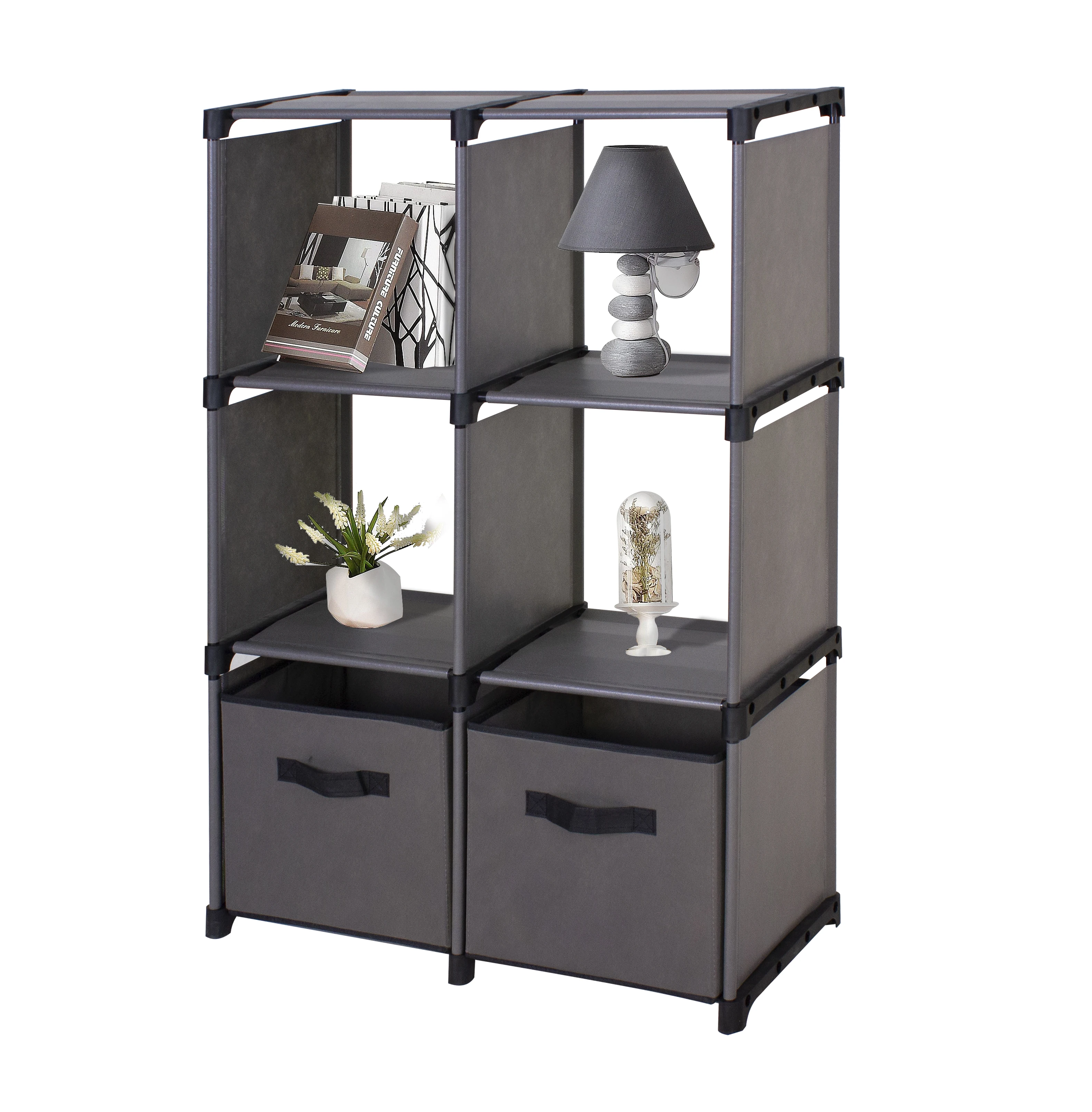 Multi-Functional  Bookcase Home Furniture Shelf Storage Holder with Drawers