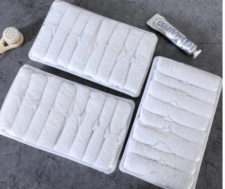 Manufacturers supply a variety of cotton disposable aviation towels