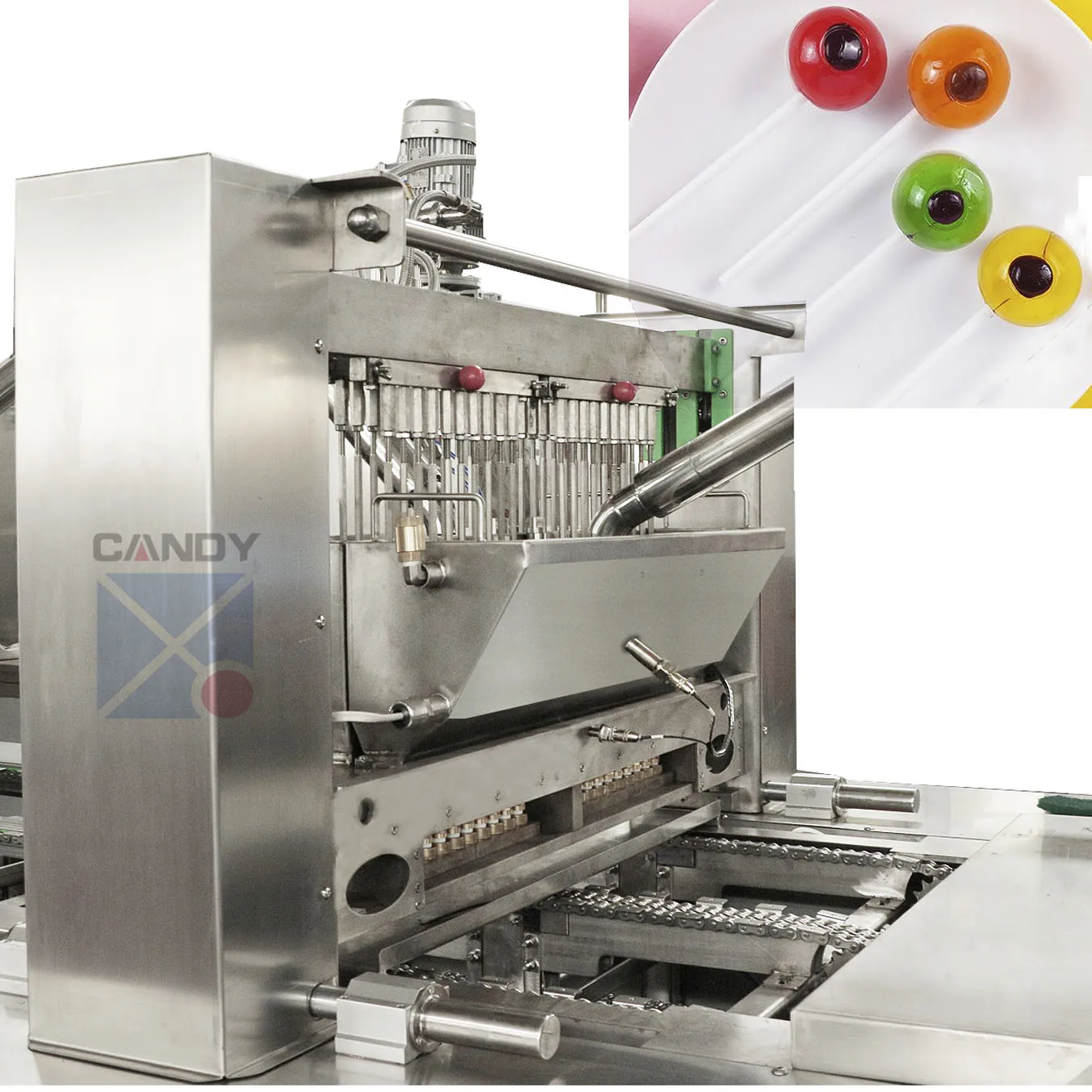 Shanghai Factory cheap price caramel lollipop air inflation jelly gummi candy making line eyes gummy machine