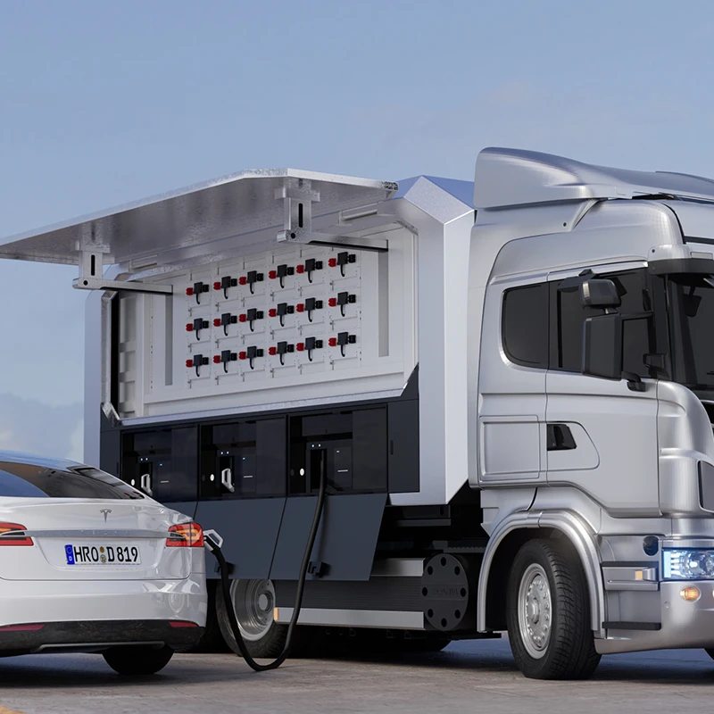 Large Capacity 500kw Energy Storage Charging Pile Mobile Charging Vehicle Equipped LiFePO4 Dc Fast Charging Station