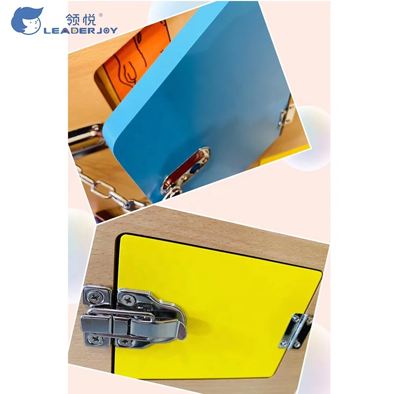 didactic toys hot sale juguetess infantil  wooden montessori Latch board box for preschool