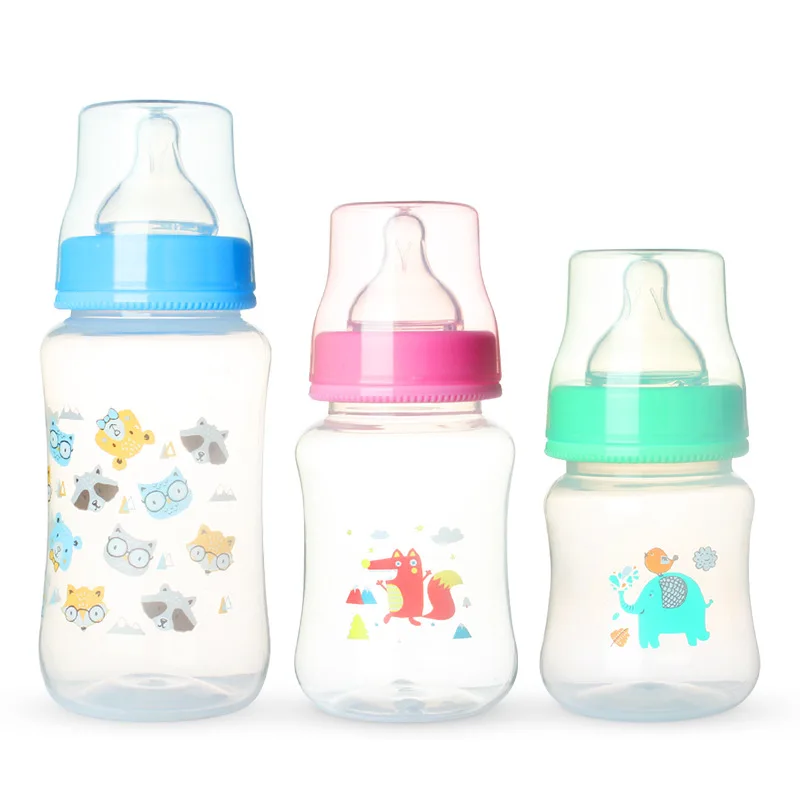 Custom baby bottle wholesale oem pp baby feeding nursing wide neck bottle for baby feeding set