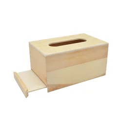 Wholesale Napkin Storage Boxes Wood Tissue Storage Box for Table Organizer