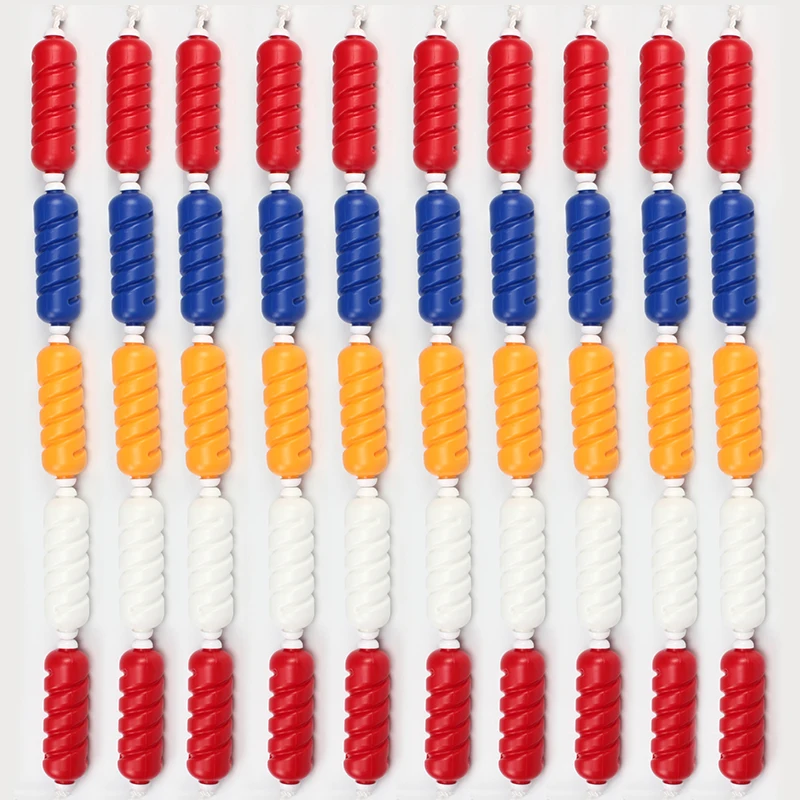 Swimming pool competition accessories PP/PVC/ABS buoy floating lane rope racing line anti wave swimming pool divider