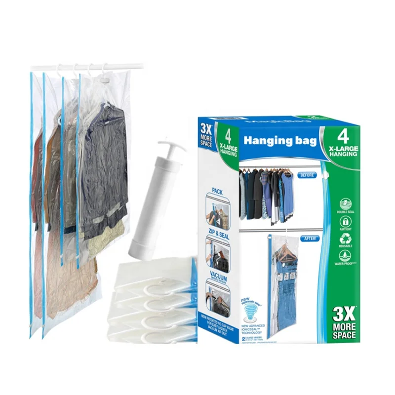 Reusable Space Saver Duvet Storage Bags Vacuum Roll Up Compressed Bag Vacuum Sealer For Clothes