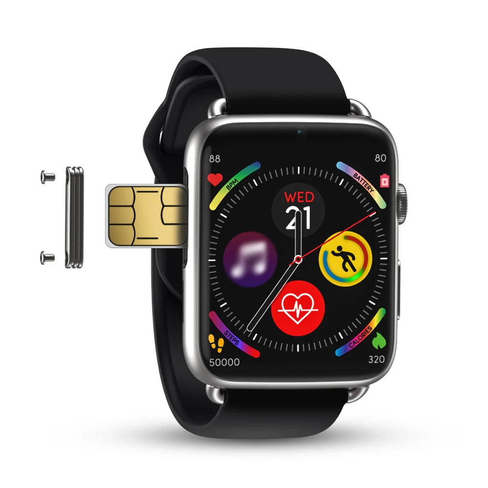 Новинка, Смарт-часы 4G со встроенной Sim-картой, программируемые, 1,88 дюйма BLE, Роскошные Смарт-часы на базе Android 7,1 DM20, GPS, Wi-Fi, беспроводной Вызов