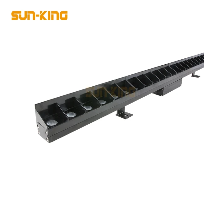 anti-dazzle 24VDC Dmx512 Control Aluminum Ip65 24W 36W building Outdoor facade Light RGBW Rgb Led Wall Washer with grille