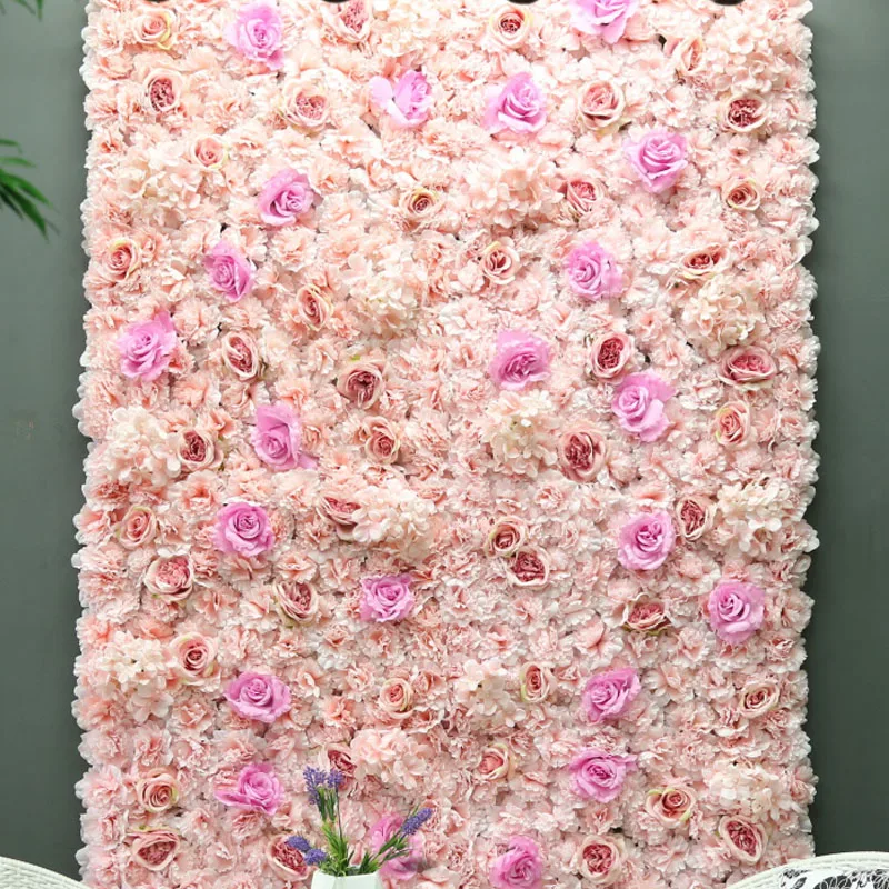 Newly artificial flower garland flower wall panel wedding decoration backdrop preserved flower wall