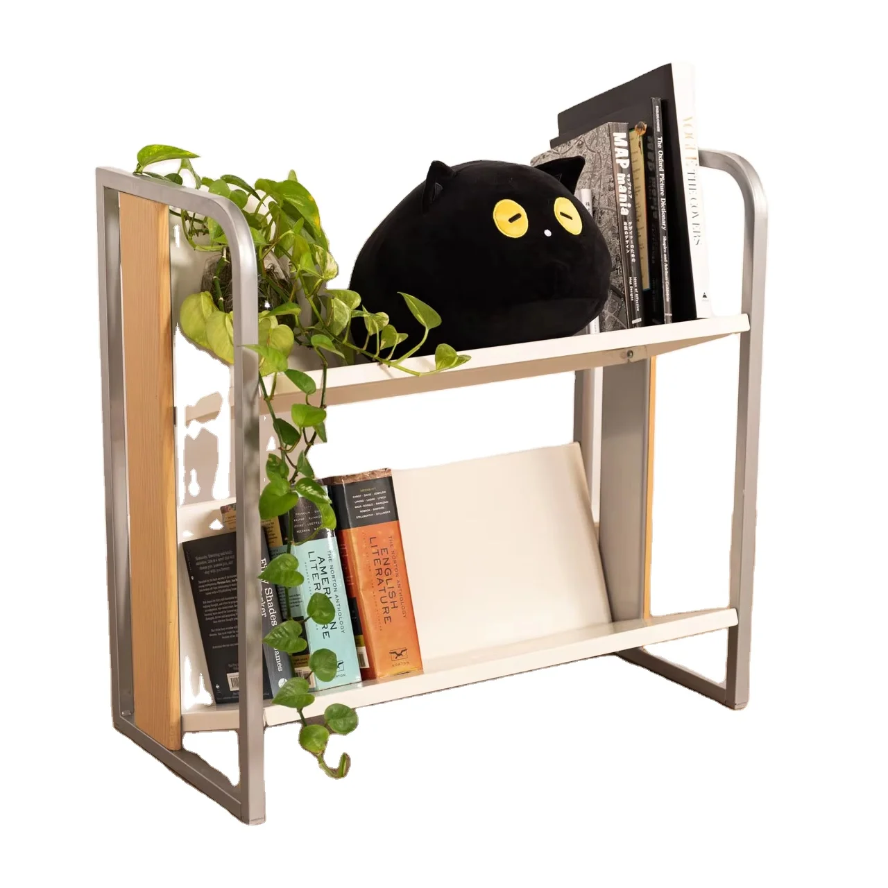 Wholesale Manufacturer Movable Shelves 2-Tier Book Carts Steel Book Carts Trolleys Carts