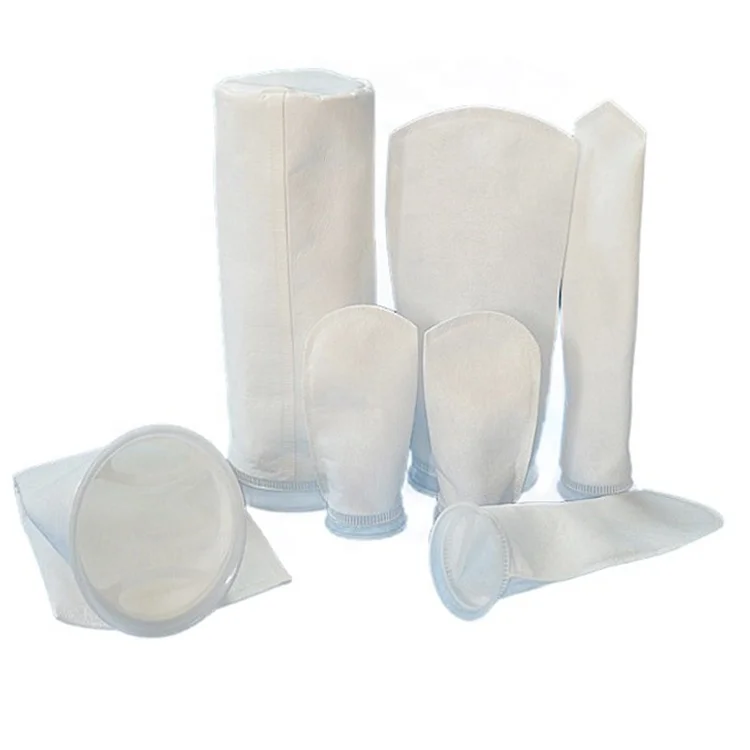 [TS Filter]reusable Nylon Filters Socks, Plastic Ring Welded Non-Woven Liquid Filter Bag For Oil And More Liquid Filtration